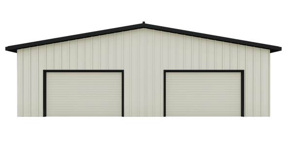 2 Car Garage Metal Building Kit 25'Wx49'Lx13'H with Electric Roll Up Door