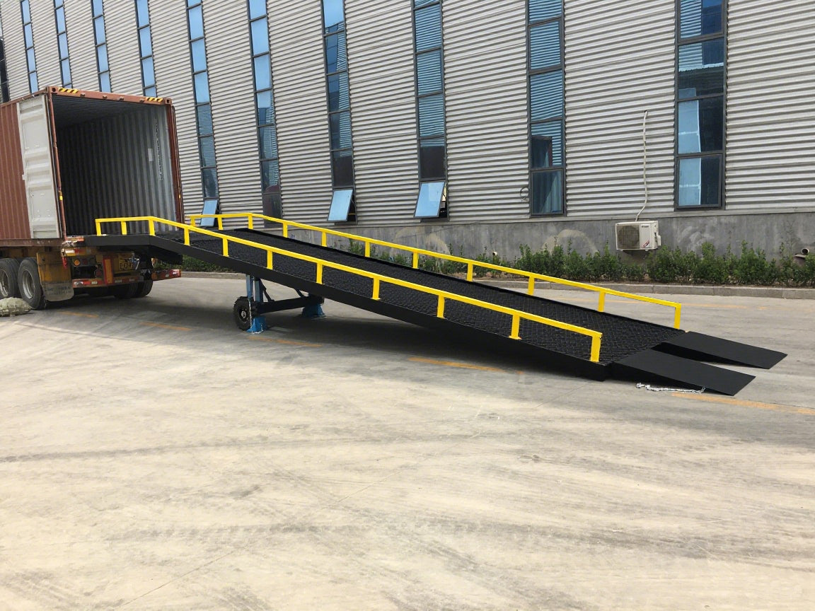 Portable Yard Ramp – 20,000 lb Forklift Loading Dock-Trilar Industrial