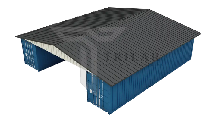 Kit 1 - Metal Shipping Container Roof Kit - 38’Wx40’Lx14’10’’H