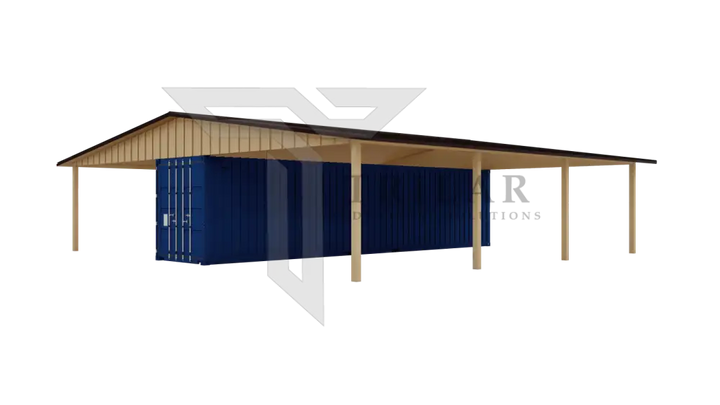 Kit 1 - Metal Shipping Container Roof Kit - 38’Wx40’Lx14’10’’H