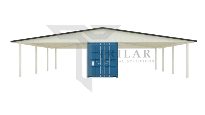Kit 1 - Metal Shipping Container Roof Kit - 38’Wx40’Lx14’10’’H