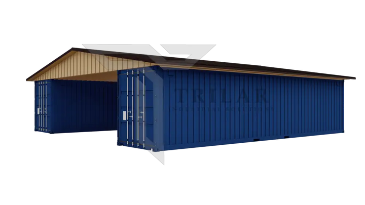 Kit 1 - Metal Shipping Container Roof Kit - 38’Wx40’Lx14’10’’H