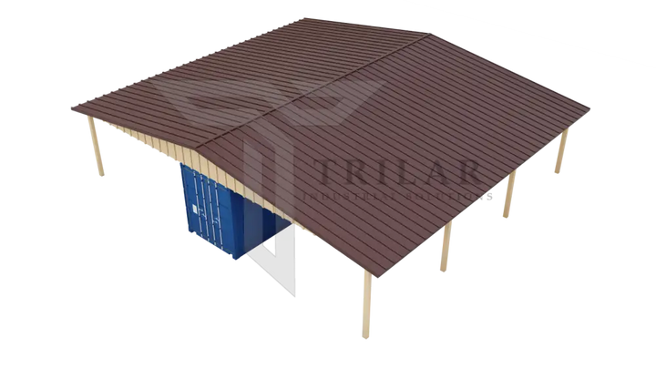 Kit 1 - Metal Shipping Container Roof Kit - 38’Wx40’Lx14’10’’H