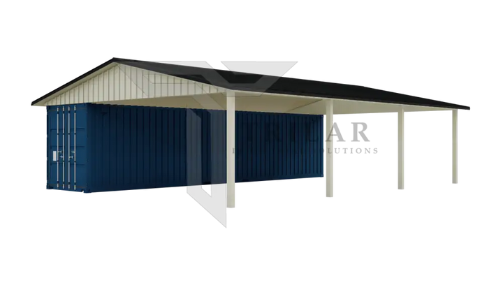 Kit 1 - Metal Shipping Container Roof Kit - 38’Wx40’Lx14’10’’H