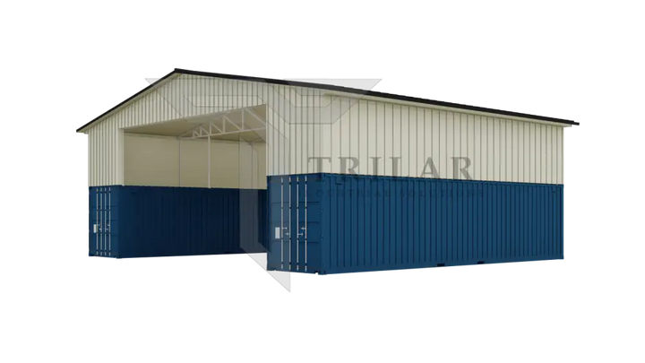 Kit 2 - Metal Shipping Container Roof Kit 46’Wx40’Lx21’5’’H