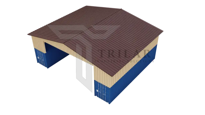 Kit 2 - Metal Shipping Container Roof Kit 46’Wx40’Lx21’5’’H