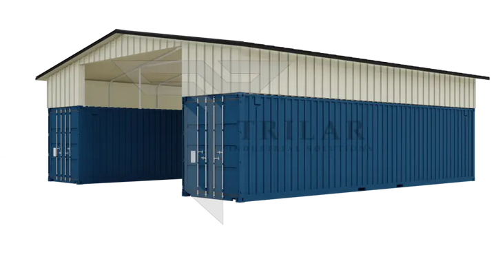 Kit 3 - Metal Shipping Container Roof Kit 36’x40’x18’