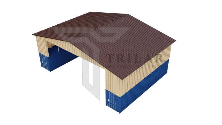 Kit 7 - Metal Shipping Container Roof Kit - 56’Wx40’Lx26’H