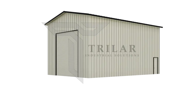 Metal RV Garage Building Kit 25’W x 49’L x 19’5’’H With Electric Roll Up