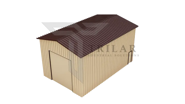 Metal RV Garage Building Kit 25’W x 49’L x 19’5’’H With Electric Roll Up
