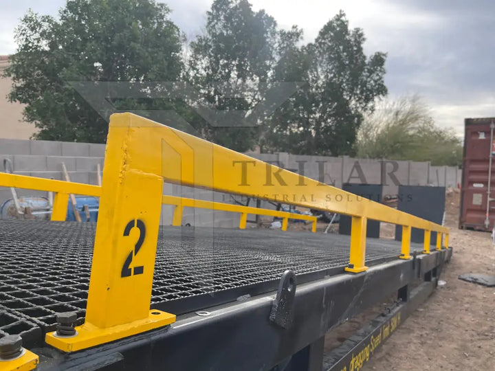 Steel Portable Mobile Forklift Yard Dock Ramp - 20,000 lb Capacity – STL Industrial LLC Forklift Ramp