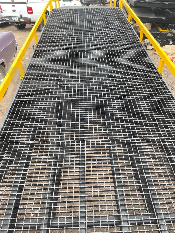 Steel Portable Mobile Forklift Yard Dock Ramp - 20,000 lb Capacity – STL Industrial LLC Forklift Ramp