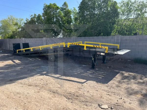 Steel Portable Mobile Forklift Yard Dock Ramp - 20,000 lb Capacity – STL Industrial LLC Forklift Ramp