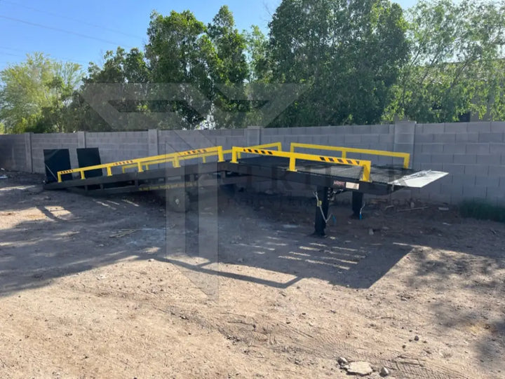 Steel Portable Mobile Forklift Yard Dock Ramp - 20,000 lb Capacity – STL Industrial LLC Forklift Ramp