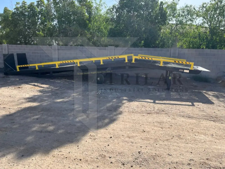 Steel Portable Mobile Forklift Yard Dock Ramp - 20,000 lb Capacity – STL Industrial LLC Forklift Ramp