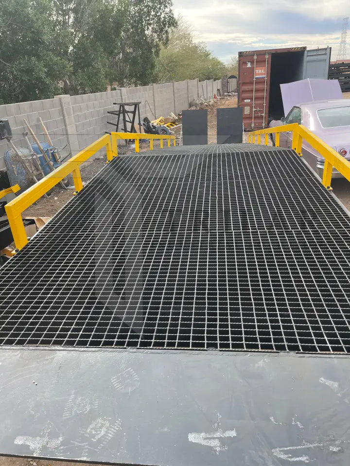 Steel Portable Mobile Forklift Yard Dock Ramp - 20,000 lb Capacity – STL Industrial LLC Forklift Ramp